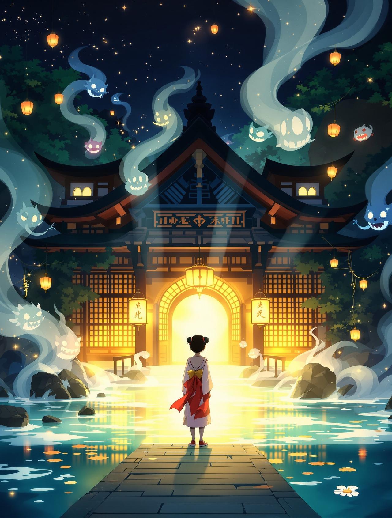 花子动漫热播番剧《千与千寻之外传：汤屋新章》封面 - 治愈 / 奇幻，评分9.4