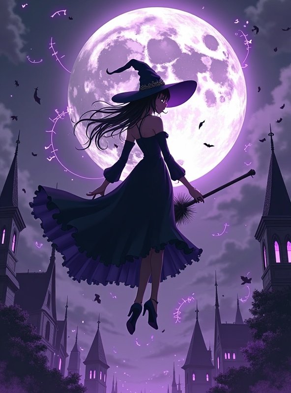 花子动漫热播榜第6名番剧《魔女之夜》封面 - 魔法 / 奇幻