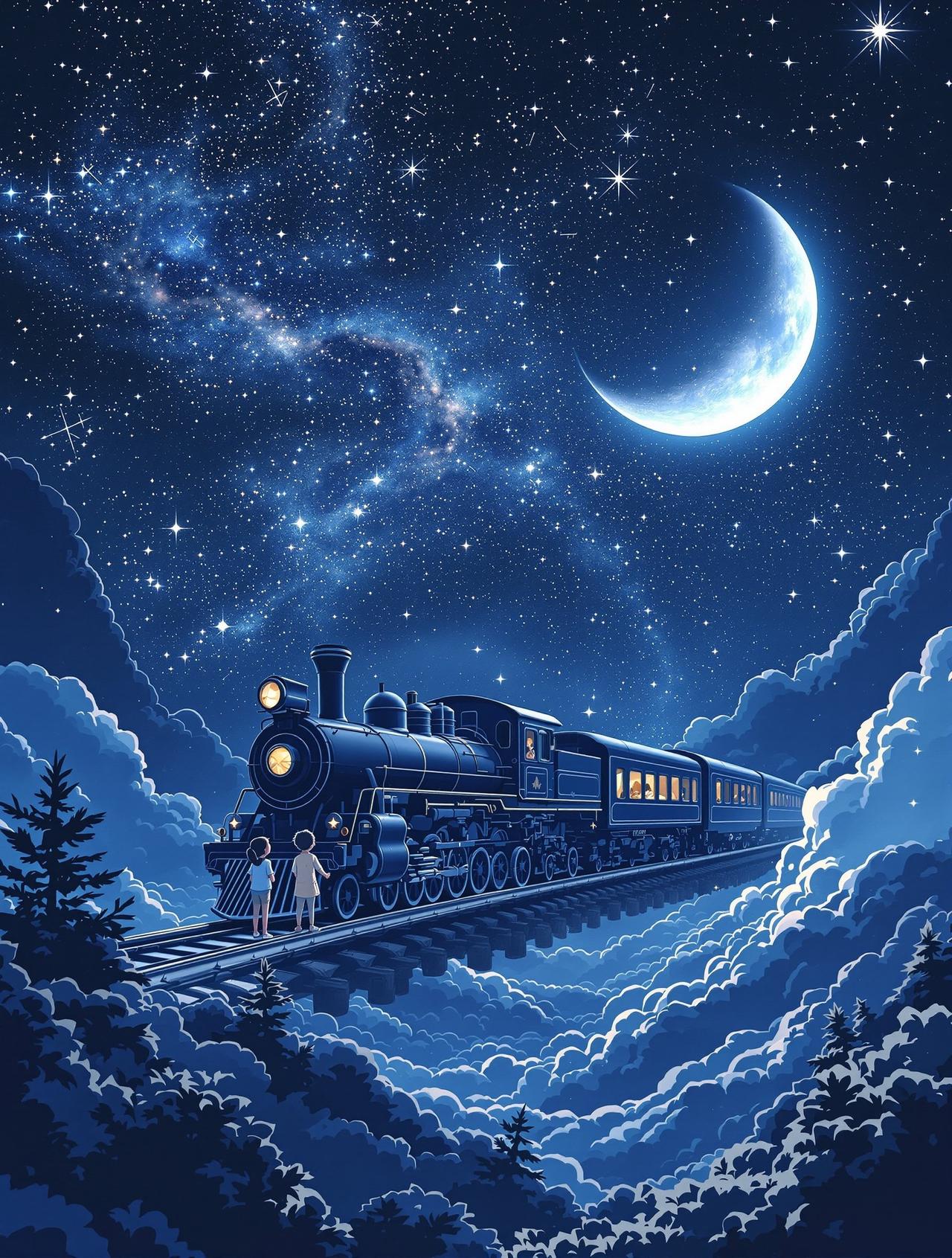 花子动漫编辑精选番剧《银河铁道之夜》封面 - 童话 / 奇幻，编辑月见推荐